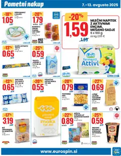 Eurospin katalog │ velja od 07.08.2025 | Stran: 9 | Izdelki: Rezanci, Namaz, Rižota, Testenine