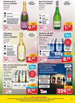 Netto Marken-Discount Online-Sonderangebote ab 01.04.2026 gültig | Seite: 5 | Produkte: Hahnchen, Jules mumm, Meeresfrüchte