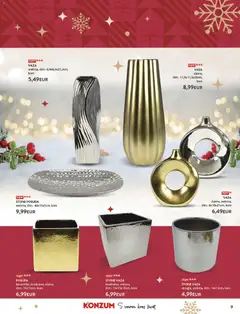 VAZA, srebrna, dim.: 6,9x6,9x21,2cm, kom - Pregled kataloga iz trgovine Konzum, vrijedi od 24.11.2025 | Stranica: 9