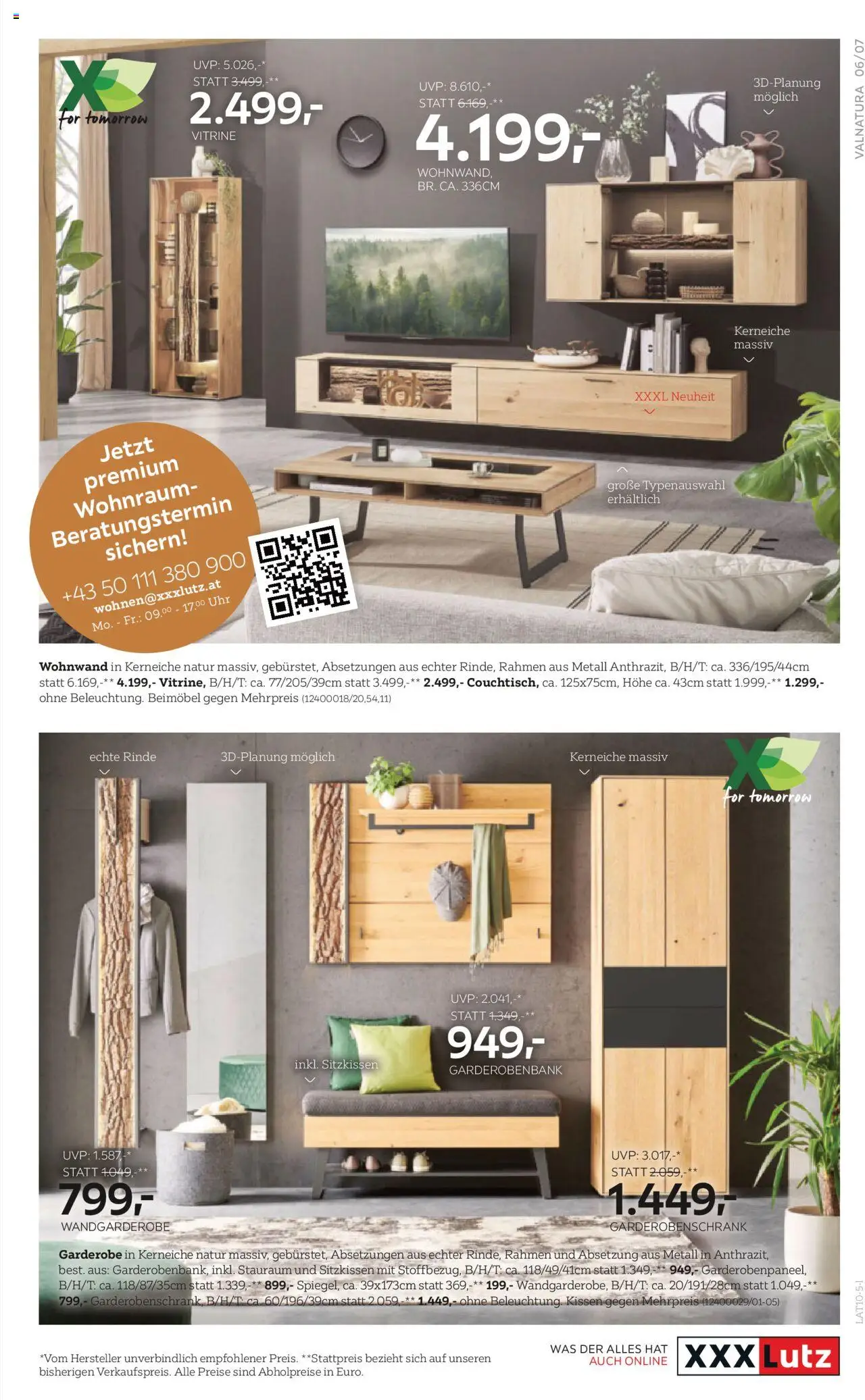 XXXLutz Schlafzimmer und Wohnraum gültig ab 07.10.2025 | Seite: 7 | Produkte: Uhr, Kissen
