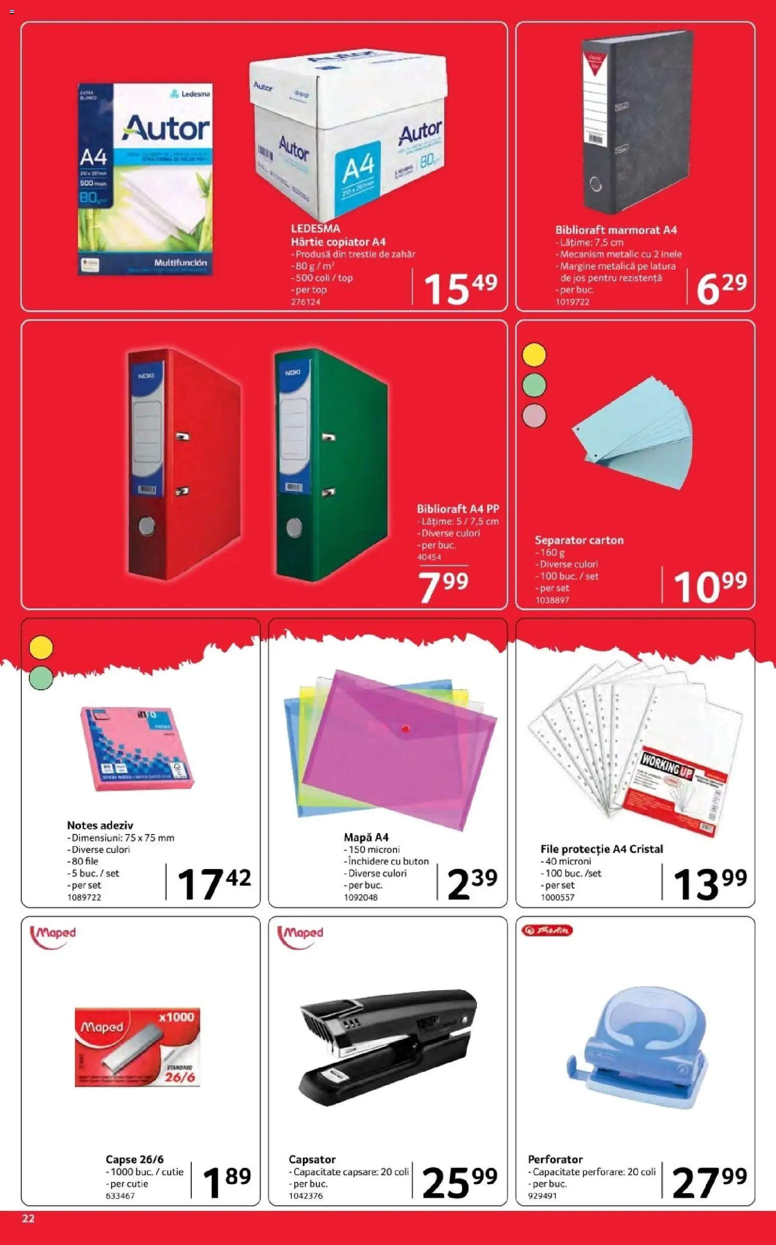 Noul catalog Selgros – valabil de la 03.04.2026 | Pagină: 22 | Produse: Top, Cutie, Adeziv, Zahăr