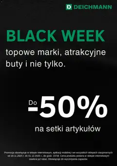 Pogląd oferty "Deichmann Black Friday" - ważna od 20.11.2025