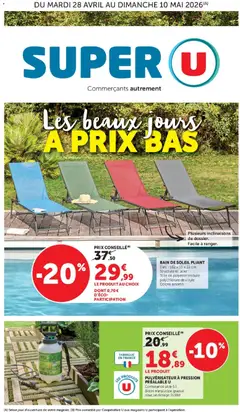 Super U - Prévisualisation de Super U - Les beaux jours à prix bas valide à partir de 28.04.2026