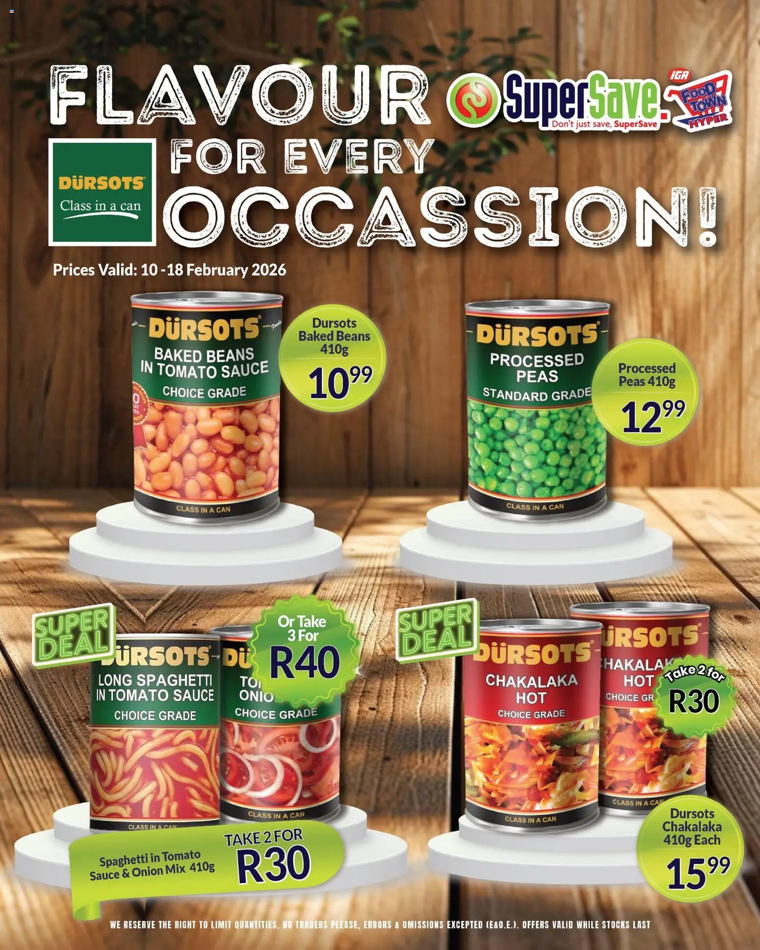 New Super Save catalogue – valid from 10.02.2026 | Page: 1 | Products: Beans, Baked beans, Tomato sauce, Sauce