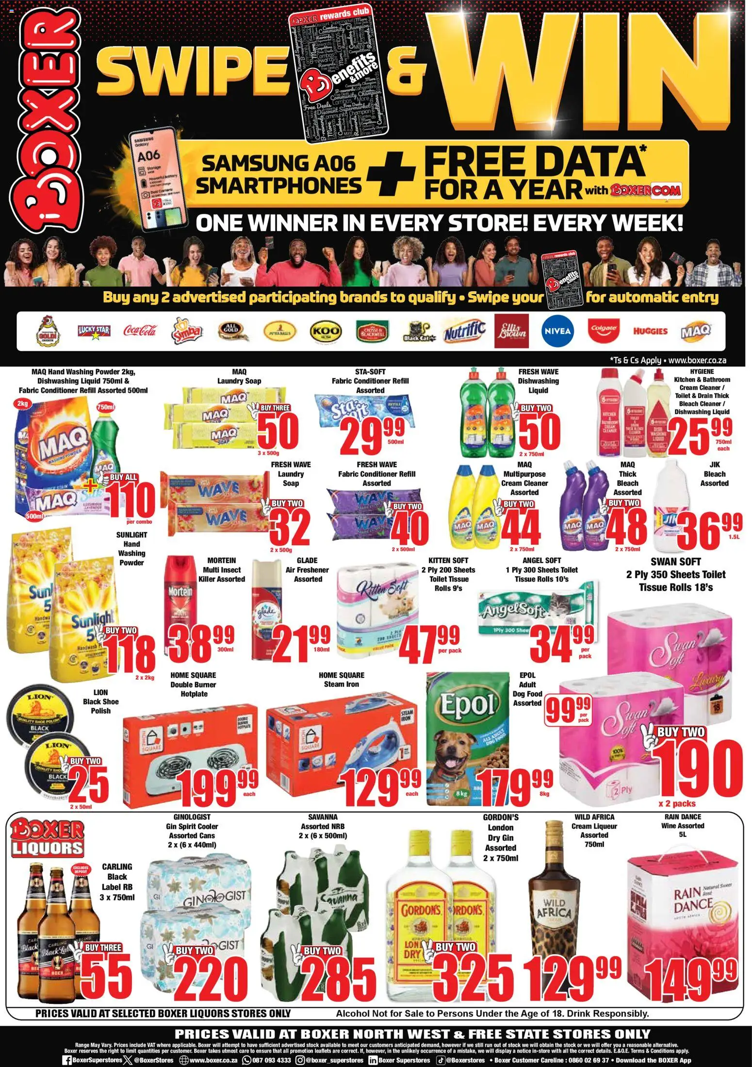 New Boxer catalogue – valid from 23.10.2025 | Page: 12 | Products: Toilet, Wine, Gin, Conditioner