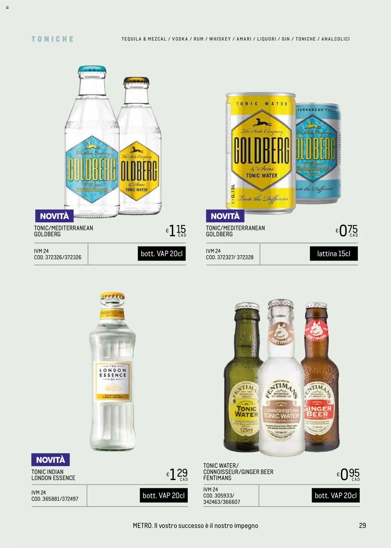 Volantino Metro del 09.05.2025 | Pagina: 29 | Prodotti: Gin, Vodka, Rum, The