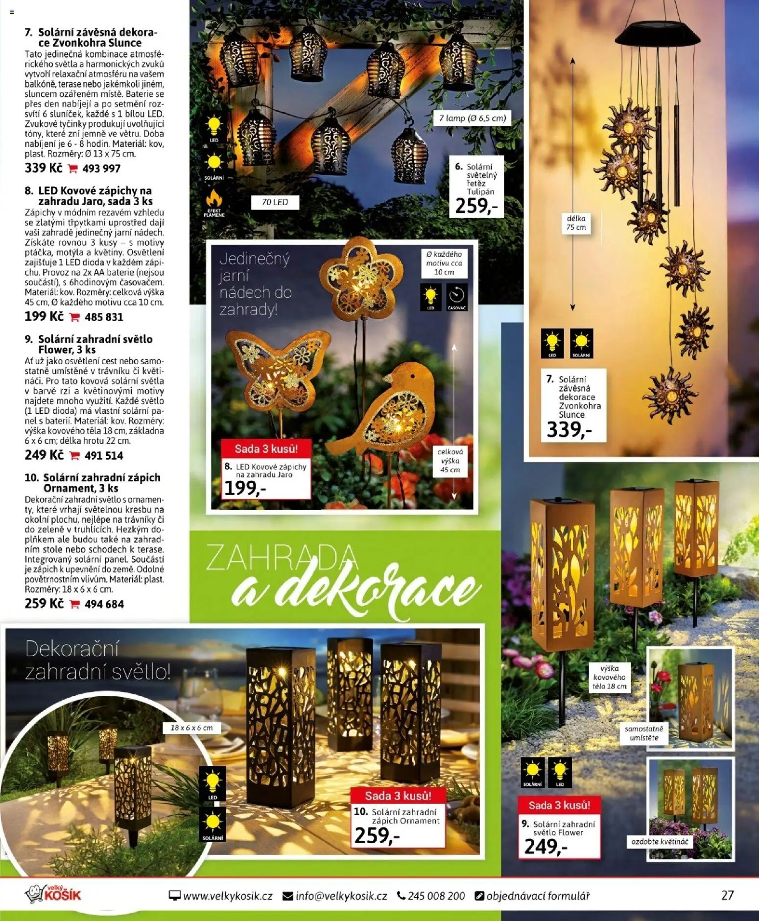 Velký Košík katalog duben 2026 od 01.04.2026 | Strana: 27 | Produkty: Zápich, Tyčinky, Baterie, Dekorace