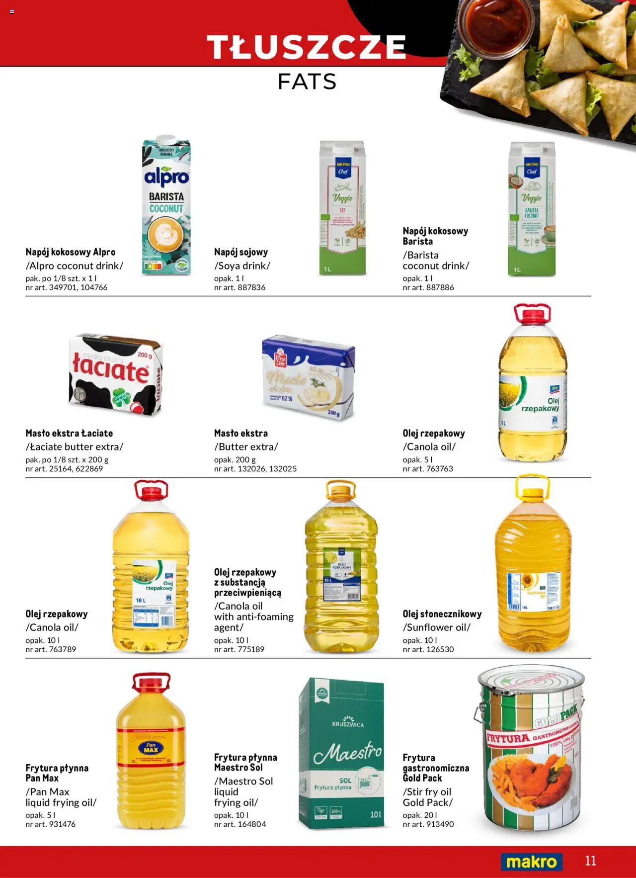 Makro Gazetka - Azja Smaki orientu od 22.02.2024 | Strona: 11 | Produkty: Masło, Olej, Sól