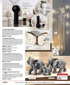 Náhled letáku Velký Košík katalog leden 2026 od 01.01.2026 | Strana: 15 | Produkty: Figurky, Květiny, Váza, Dekorace