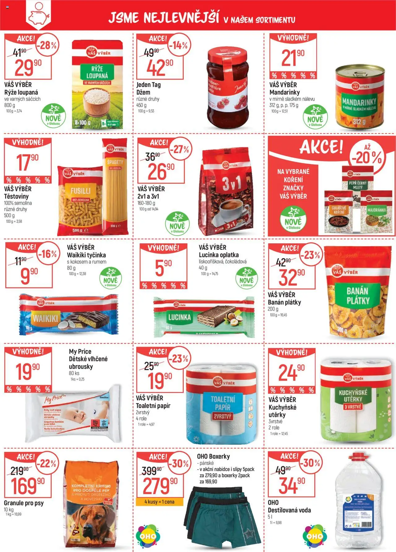 Globus leták - Ostrava od 13.08.2025 | Strana: 4 | Produkty: Kuchyňské utěrky, Granule, Špagety, Semolina