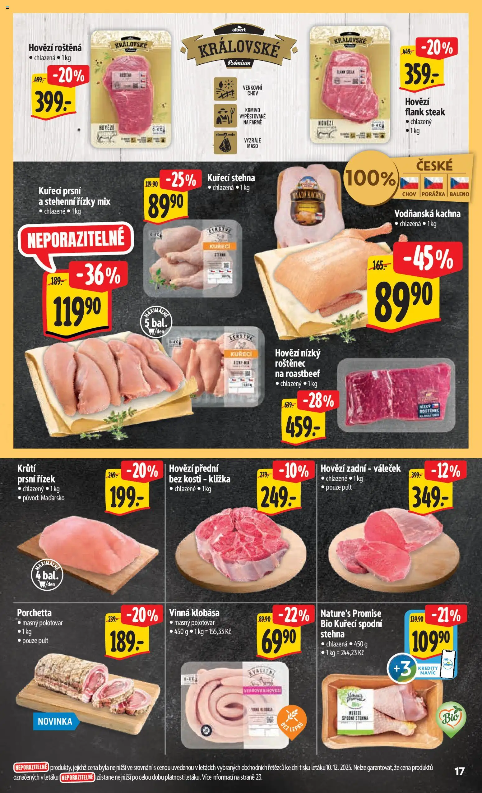 Albert leták - Hypermarket od 27.12.2025 | Strana: 26 | Produkty: Kachna, Roastbeef, Maso, Kuřecí stehna
