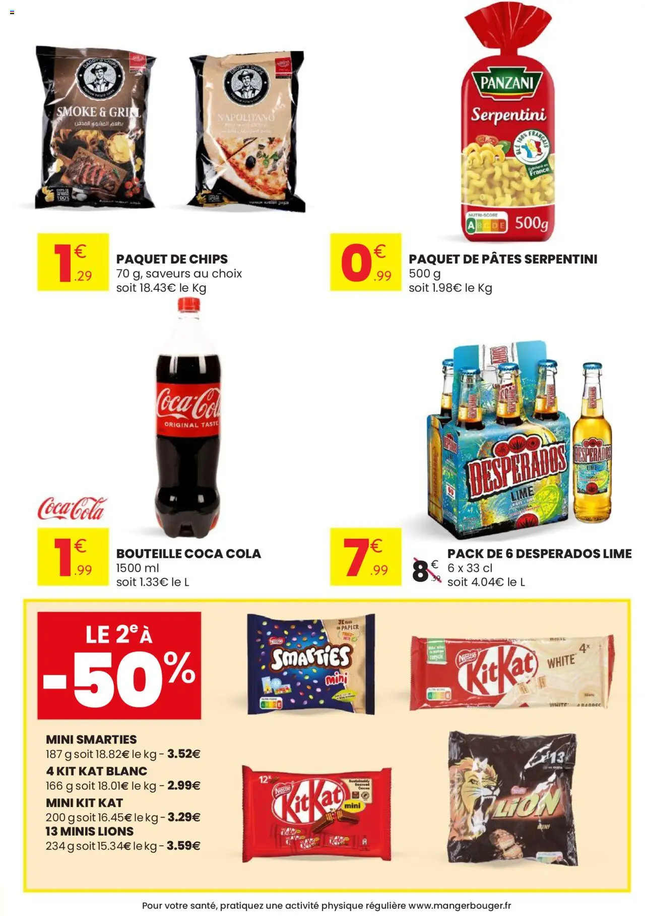  | Page: 5 | Produits: Desperados, Grill, Coca cola, Pâtes