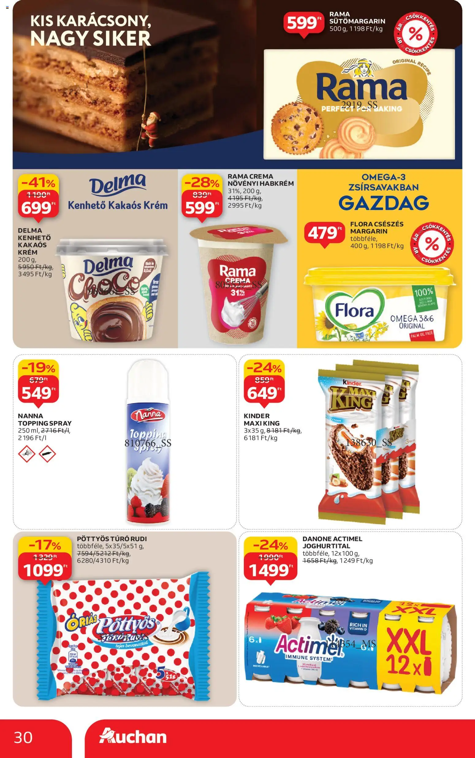 Auchan akciós ujság - amely érvényes a következő dátumtól: 04.12.2025 | Oldal: 30