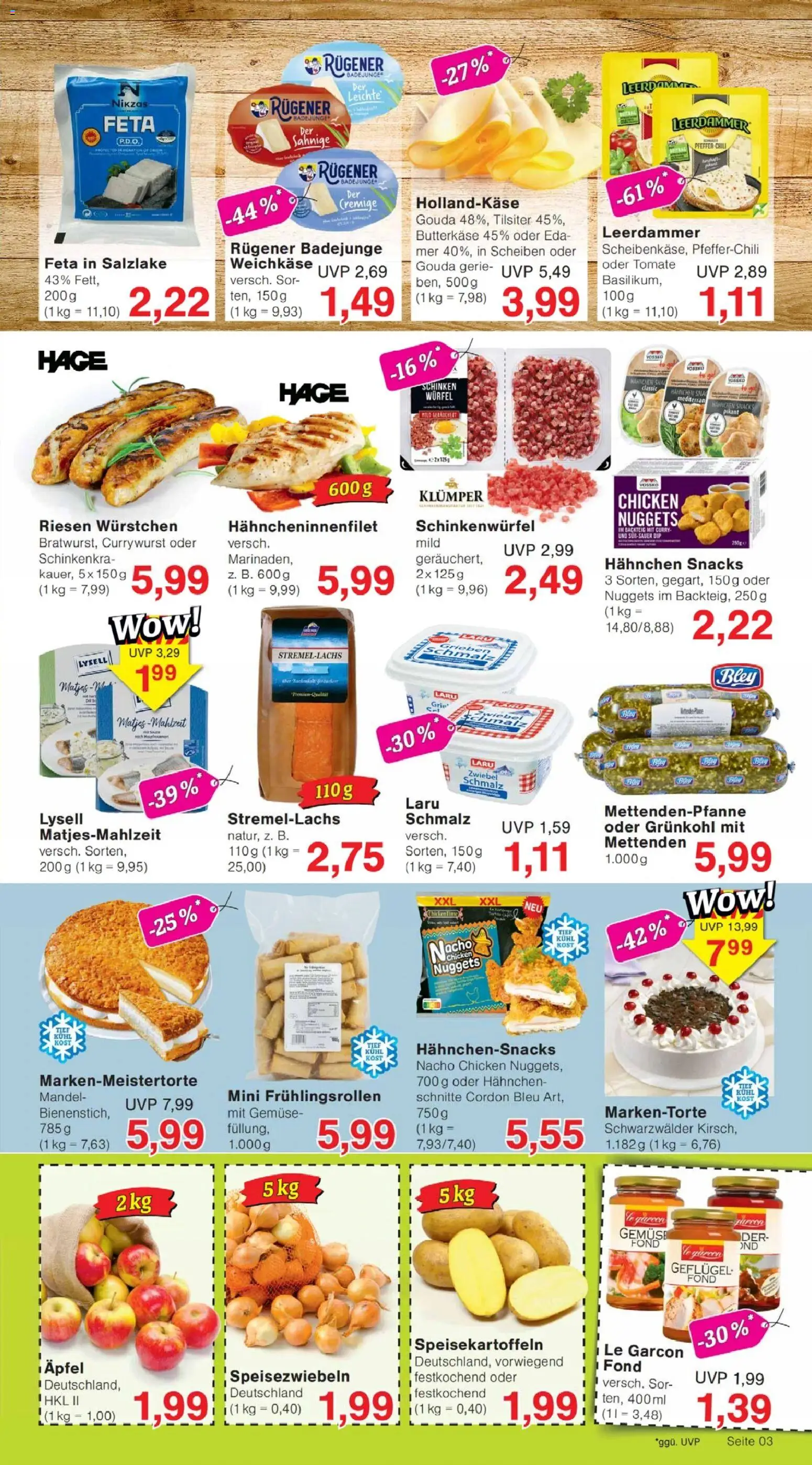 Jawoll Prospekt – gültig ab 09.03.2026 | Seite: 3 | Produkte: Hahnchen, Äpfel, Pfeffer, Schinken