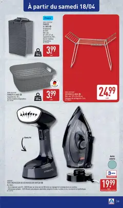 Aldi - Prévisualisation de Aldi catalogue valide à partir de 14.04.2026 | Page: 37 | Produits: Panier à linge, Coton, Sechoir à linge, Home Creation