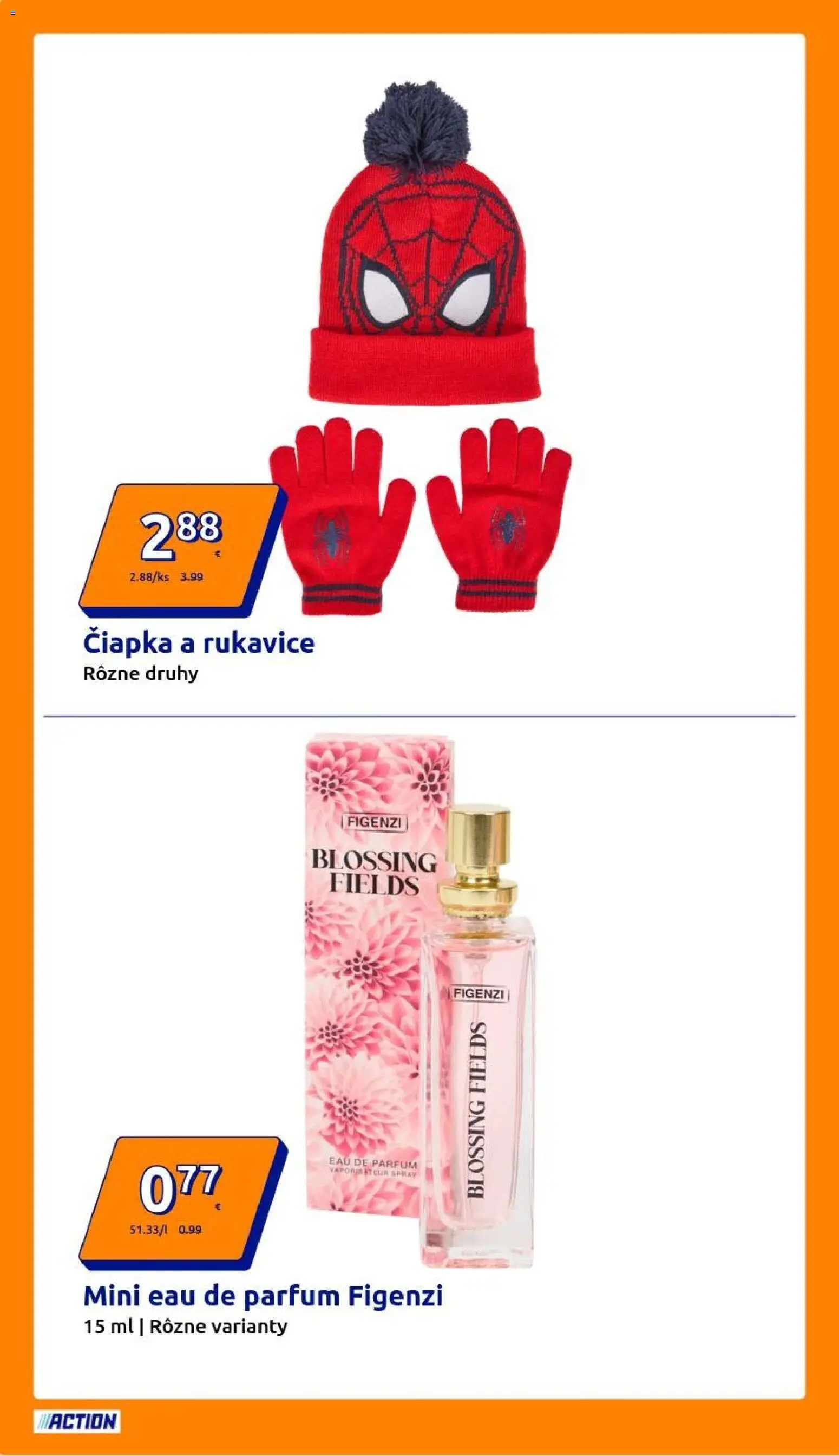 Nové Action akcie – leták je platný od 19.11.2025 | Strana: 2 | Produkty: Čiapka, Rukavice