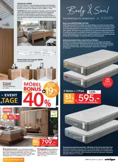 Zurbrüggen Prospekt Bonus Sonder-Tage - gültig ab dem 02.08.2025 | Seite: 13 | Produkte: Matratze, Drehtürenschrank, Doppelbett