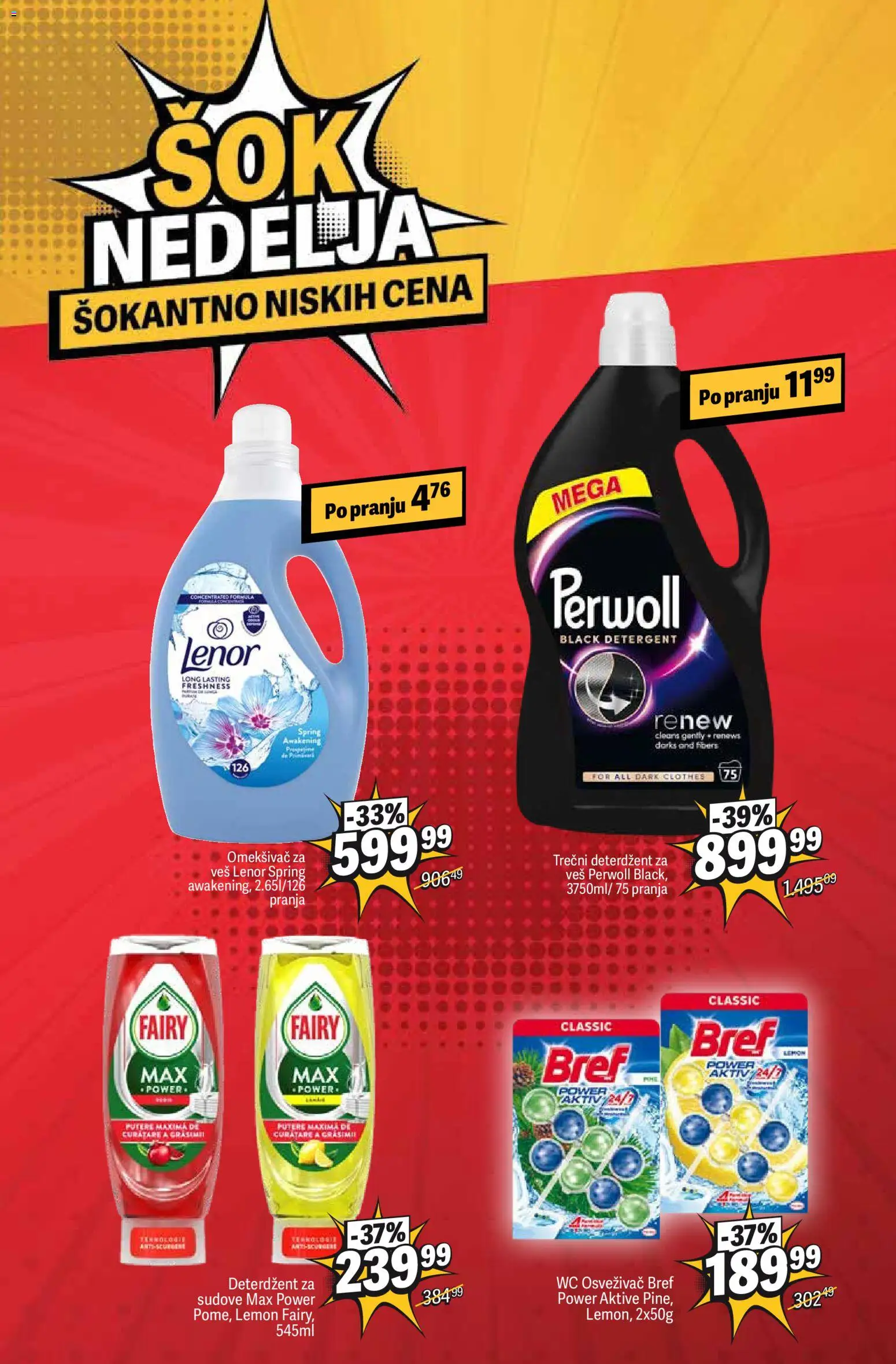 Maxi katalog - važi od 13.04.2026 | Strana: 8 | Proizvode: Deterdžent, Bref, Perwoll, Wc