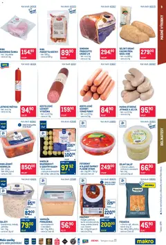 Náhled letáku Makro leták - Gastronomie od 28.01.2026 | Strana: 9 | Produkty: Prosciutto, Hermelín, Uzeniny, Crudo