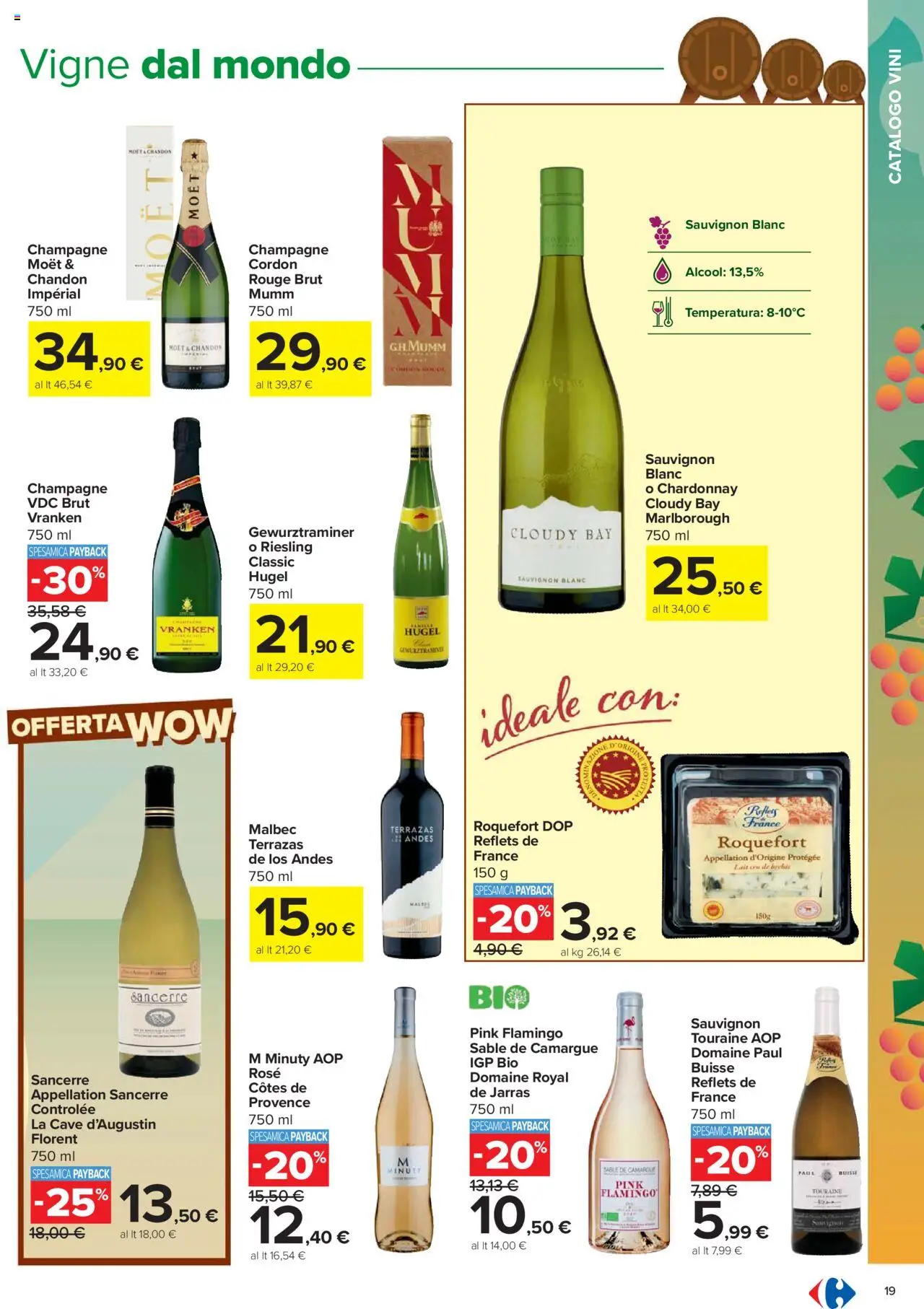 Volantino Carrefour del 06.10.2025 | Pagina: 19 | Prodotti: Champagne