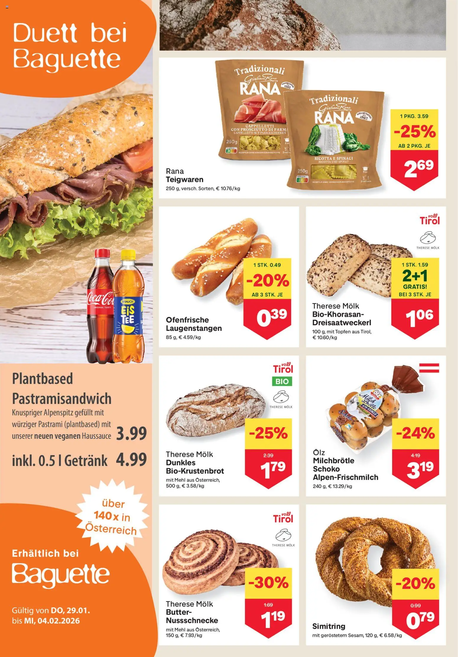 MPREIS Ober­österreich gültig ab 29.01.2026 | Seite: 4 | Produkte: Jääkaappipakastin, Milch, Butter