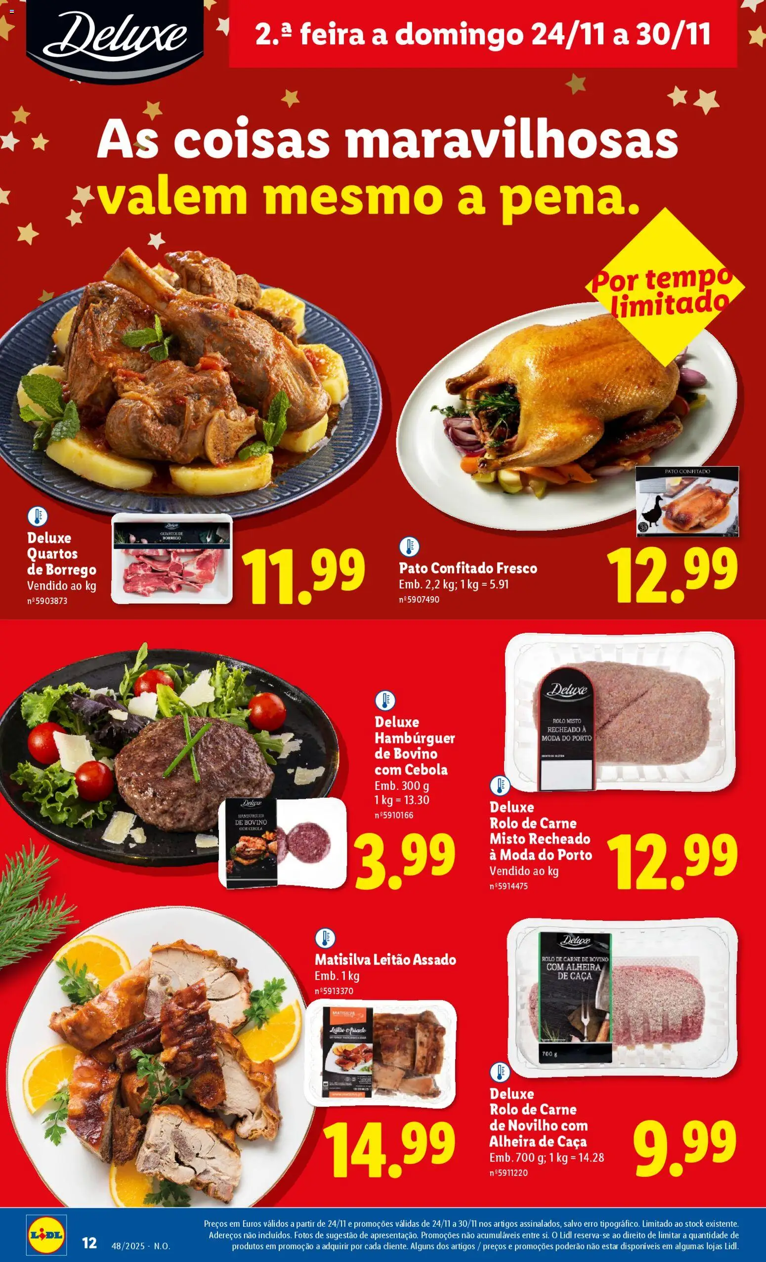 Lidl Black Friday │ válido de 24.11.2025 | Página: 12 | Produtos: Hambúrguer, Cebola, Carne, Alheira