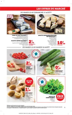  | Page: 5 | Produits: Plateau, Tomate cerise, Lait, Fromage
