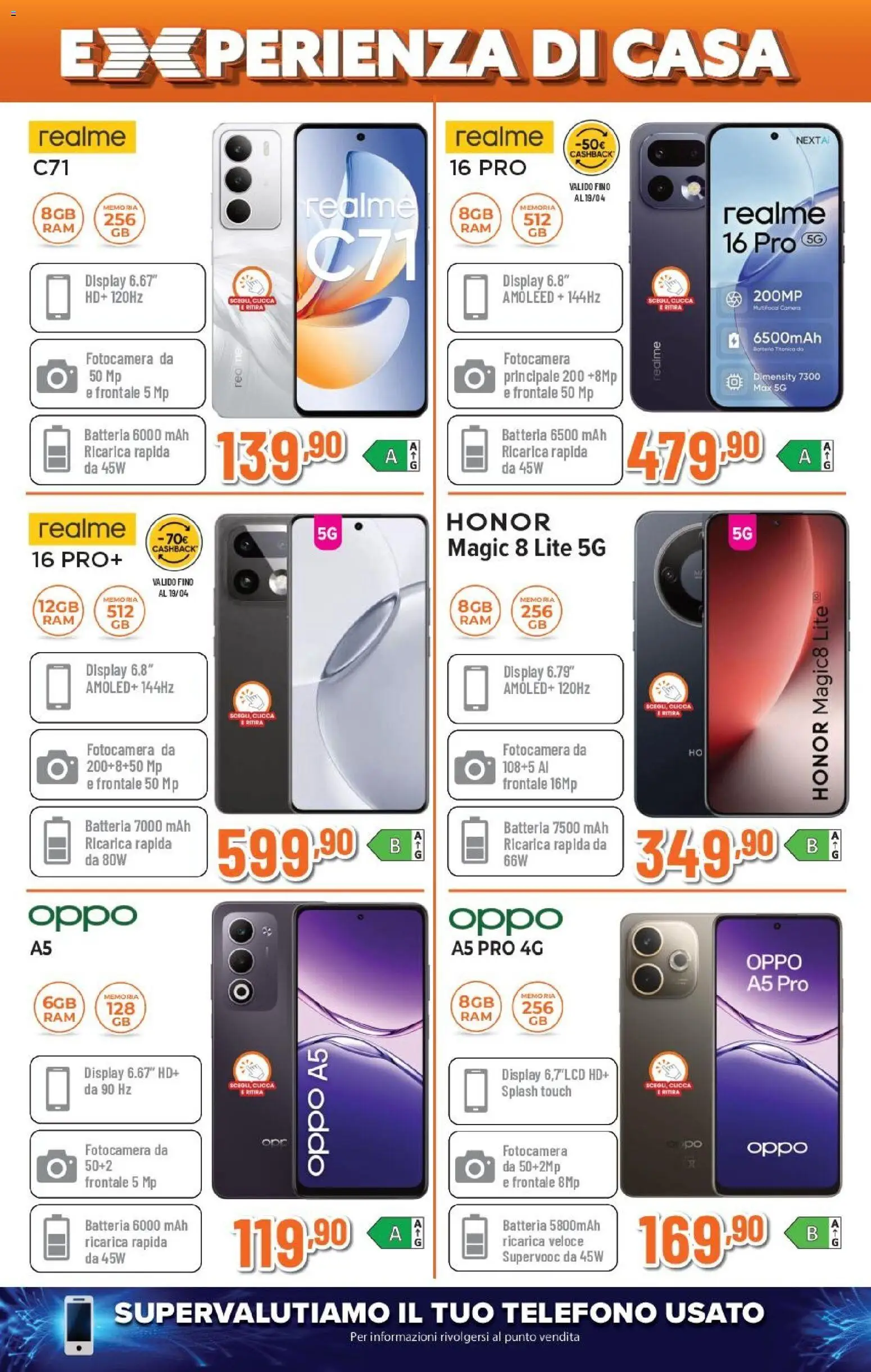 Volantino Expert del 09.04.2026 | Pagina: 4 | Prodotti: Telefono, Fotocamera, Batteria