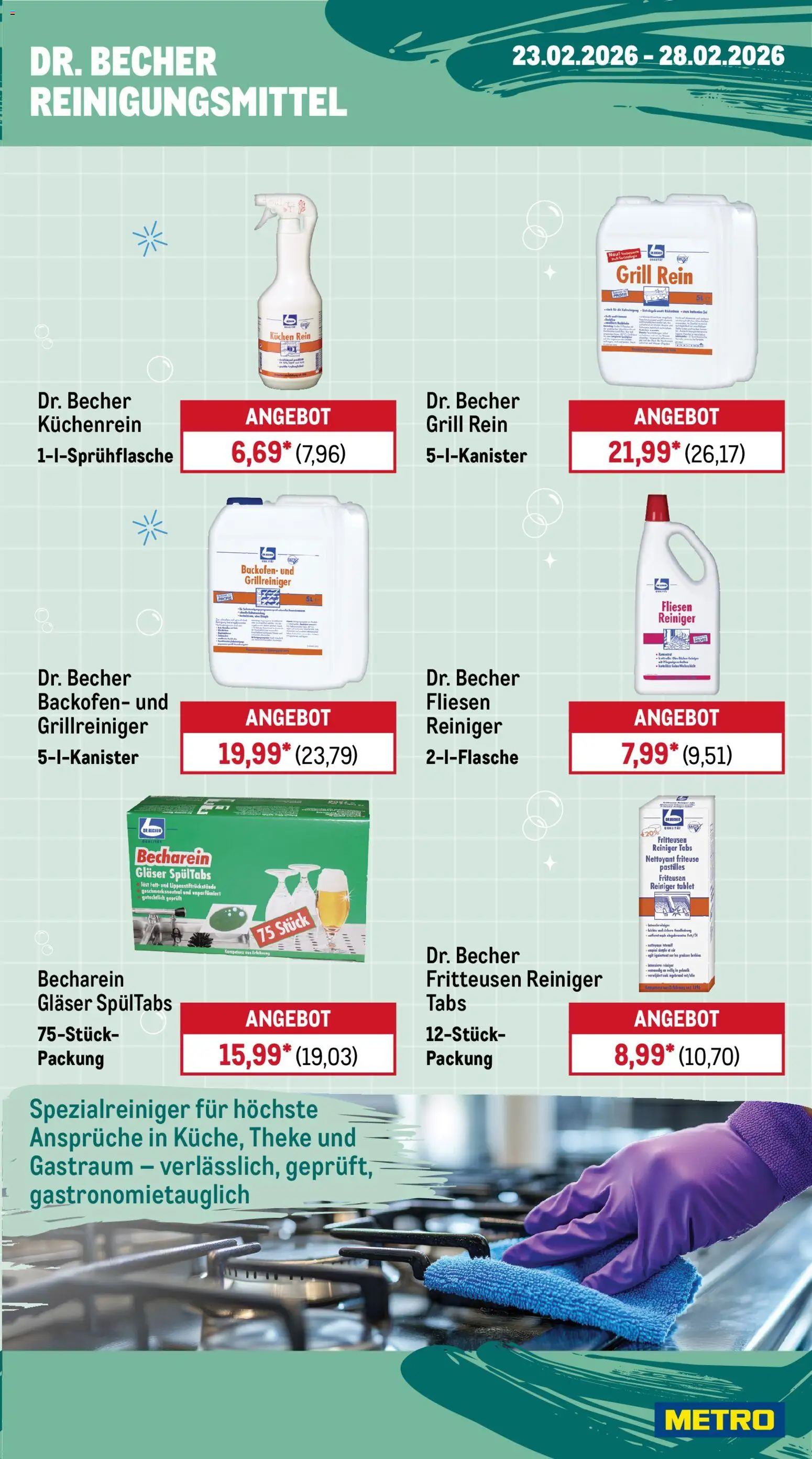 Metro Wochen-Angebote Gastro – gültig ab 23.02.2026 | Seite: 17 | Produkte: Grill, Friteuse, Theke, Backofen