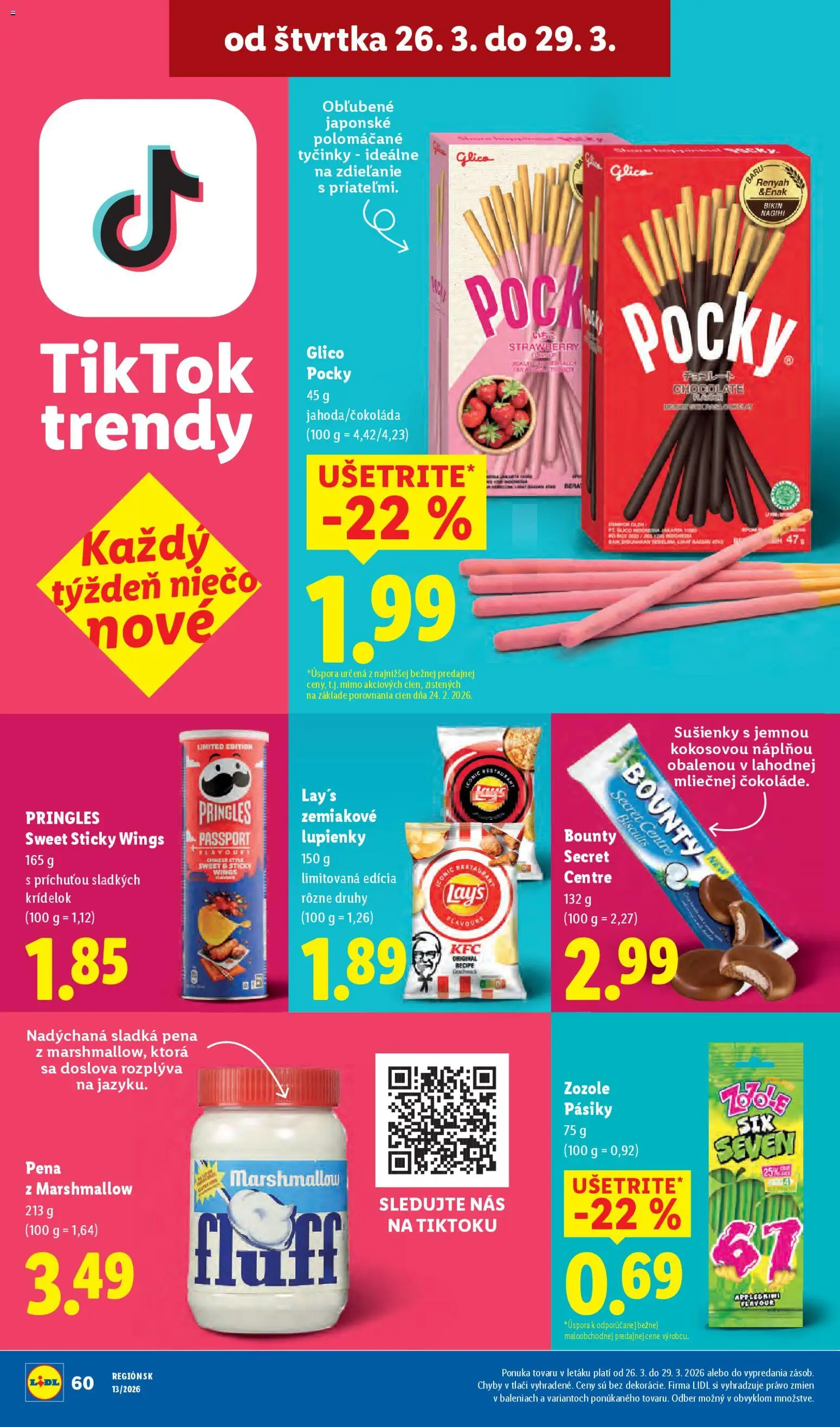 Nové Lidl akcie – leták je platný od 23.03.2026 | Strana: 71 | Produkty: Pringles