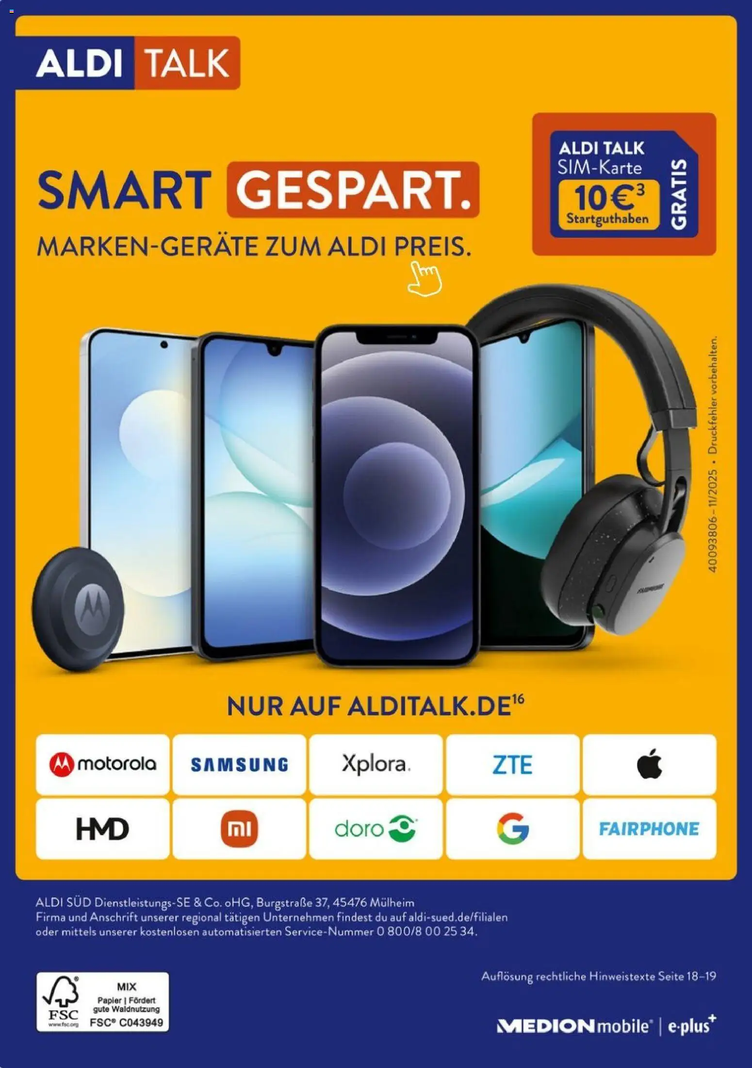 Aldi Süd Talk  – gültig ab 07.11.2025 | Seite: 20 | Produkte: Samsung