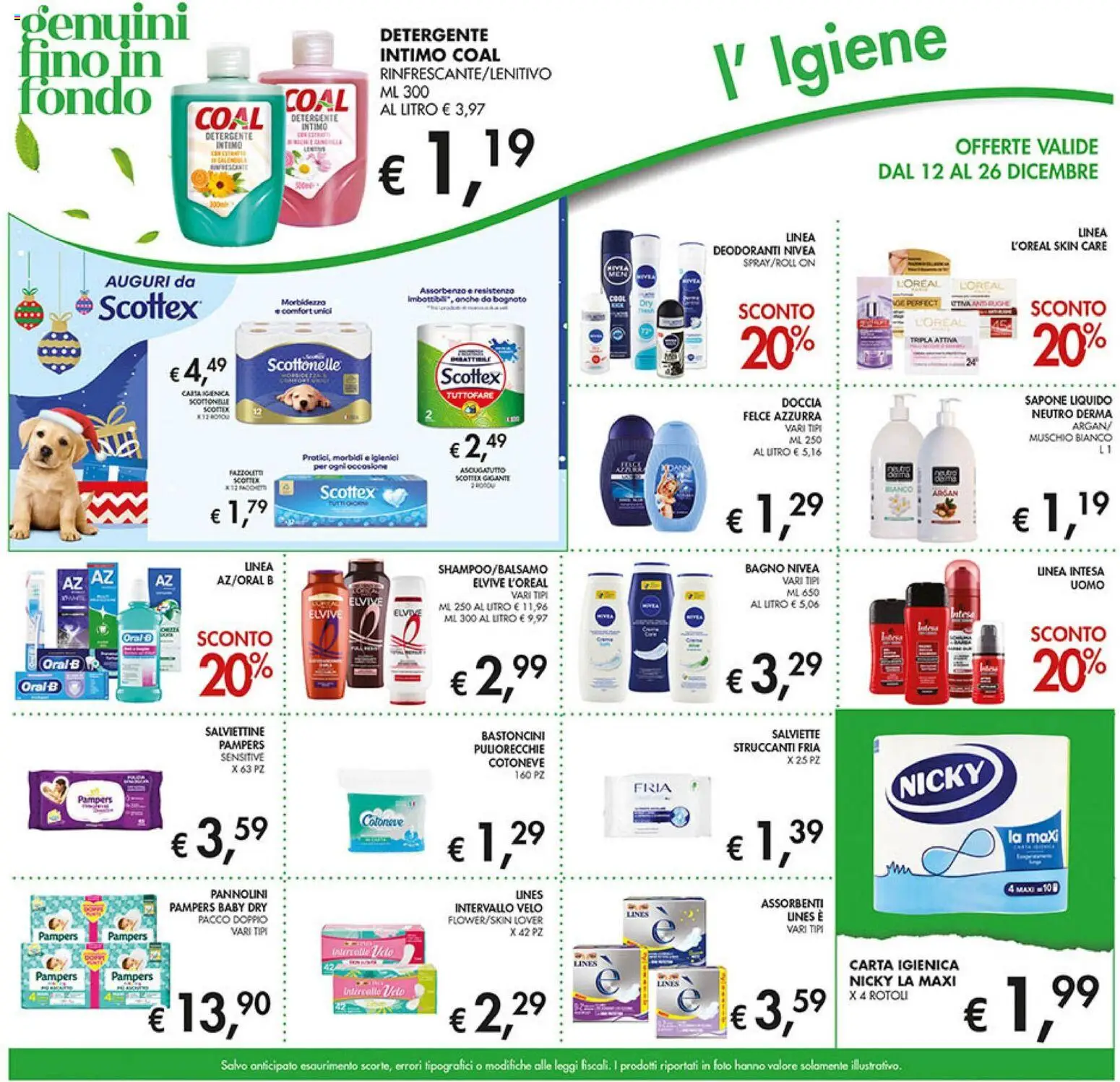 Volantino Coal del 12.12.2025 | Pagina: 23 | Prodotti: Pannolini, Carta igienica, Pampers, Bagno