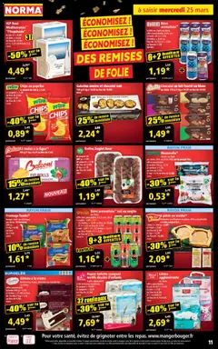 Norma - Prévisualisation de Norma catalogue valide à partir de 25.03.2026 | Page: 11 | Produits: Litière agglomérante, Sac, Pâtes, Chips