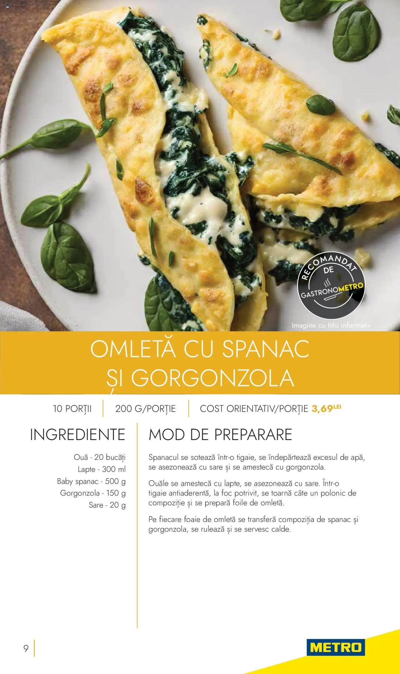 Noul catalog Metro – valabil de la 24.10.2023 | Pagină: 9 | Produse: Tigaie, Gorgonzola, Ouă, Sare