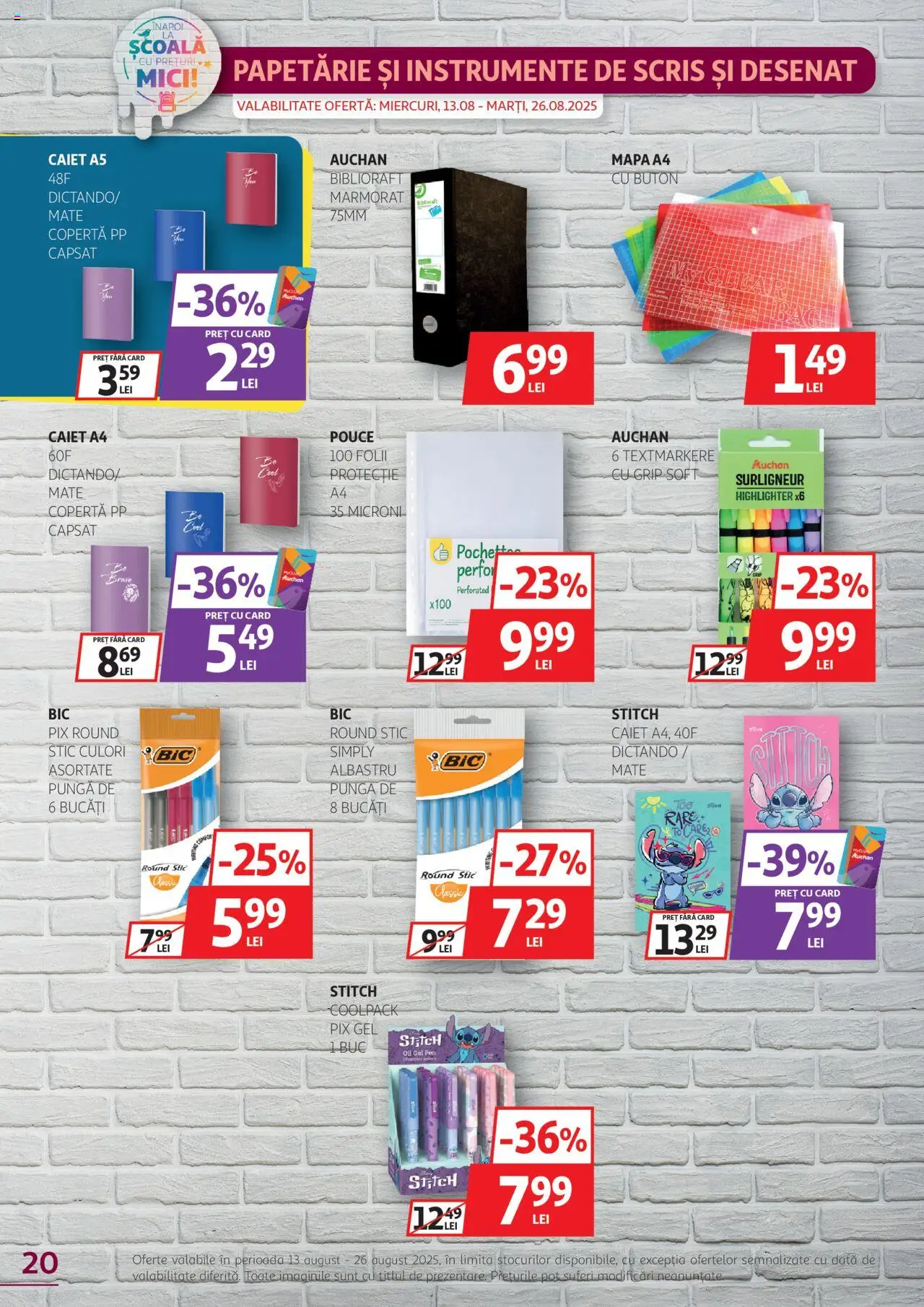Catalog Auchan – valabil de la 13.08.2025 | Pagină: 20 | Produse: Pungă, Mici