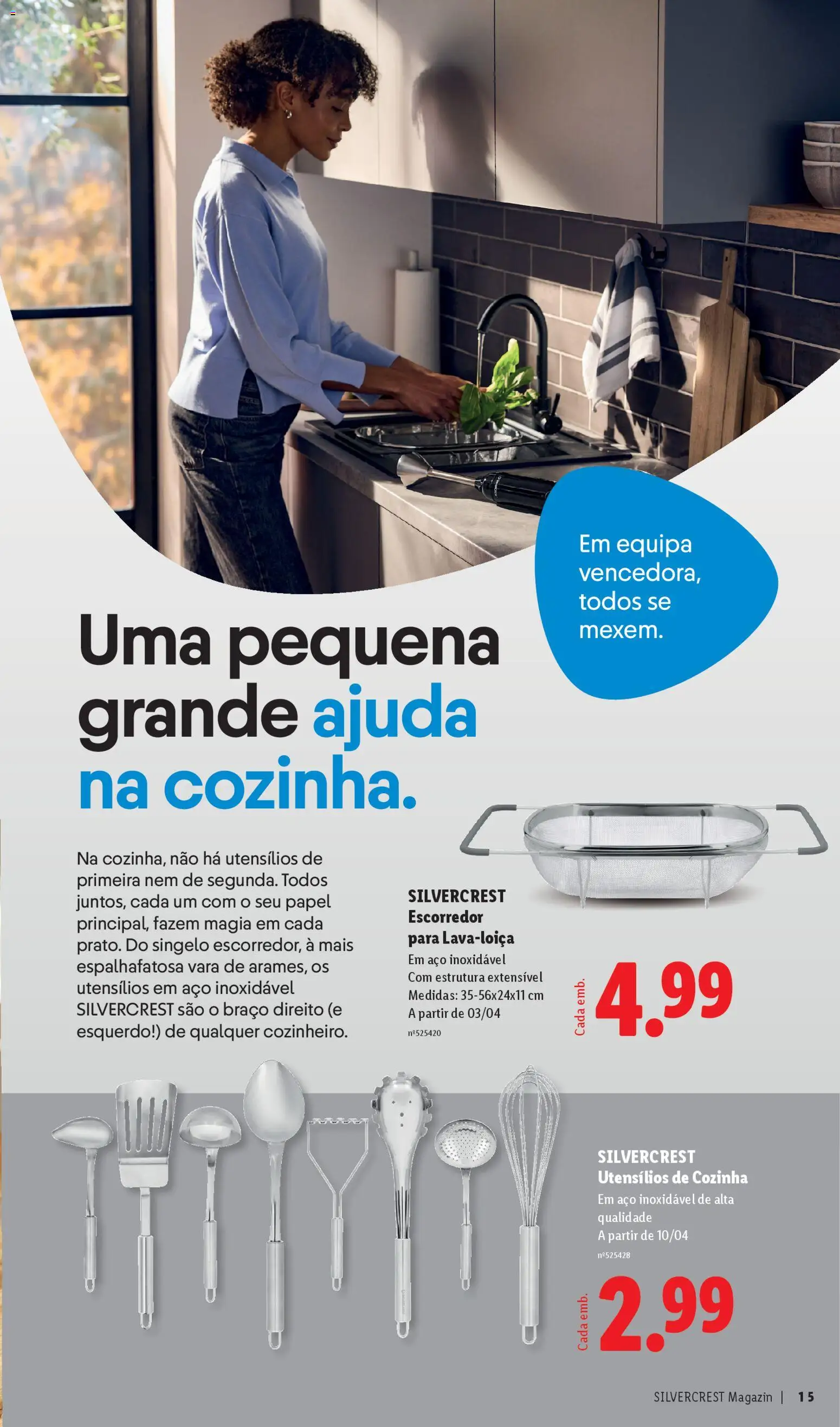 Lidl folheto │ válido de 31.03.2026 | Página: 15 | Produtos: Escorredor