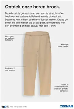 Zeeman folder - Voorbeeld van een folder van Zeeman, geldig van 17.01.2026 | Pagina: 23 | Producten: Sneakers, Schoenen, Broek