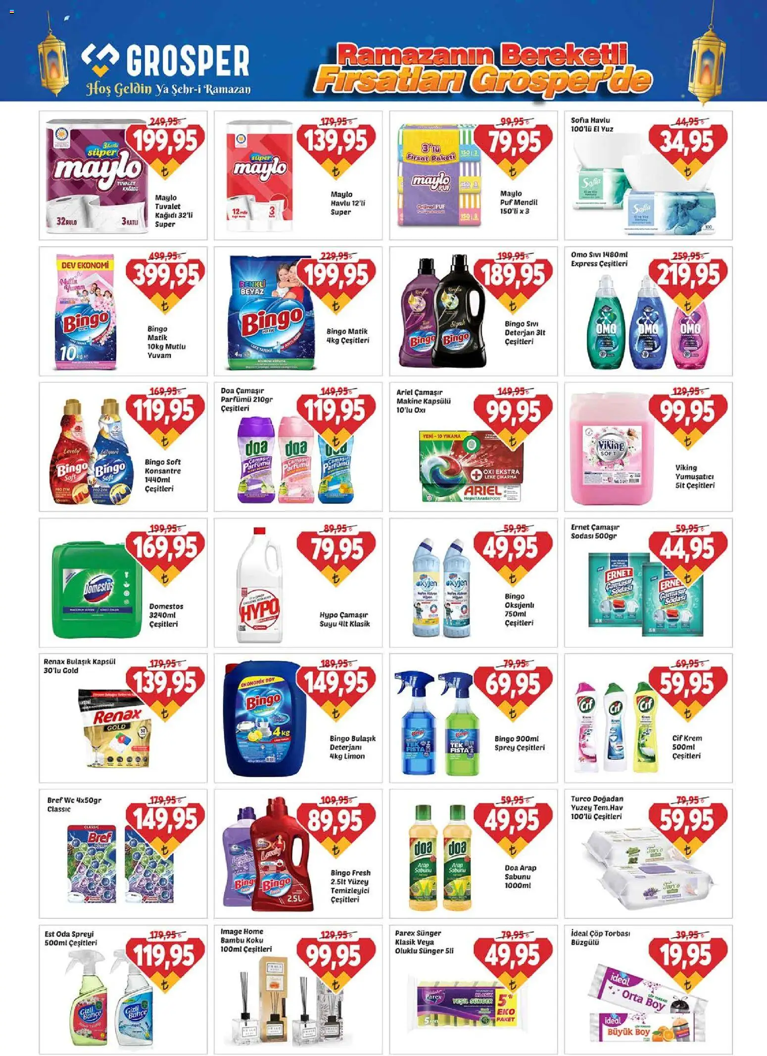 Grosper Katalog - 27.02.2026 tarihinden itibaren geçerlidir | Sayfa: 18 | Ürünler: Tuvalet, Krem, Yumuşatıcı, Koku