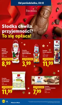 Pogląd oferty "Favorina Mikołaj z czekolady mlecznej, Mikołaj z czekolady mlecznej, 150 g" - ważna od 22.12.2025 | Strona: 42