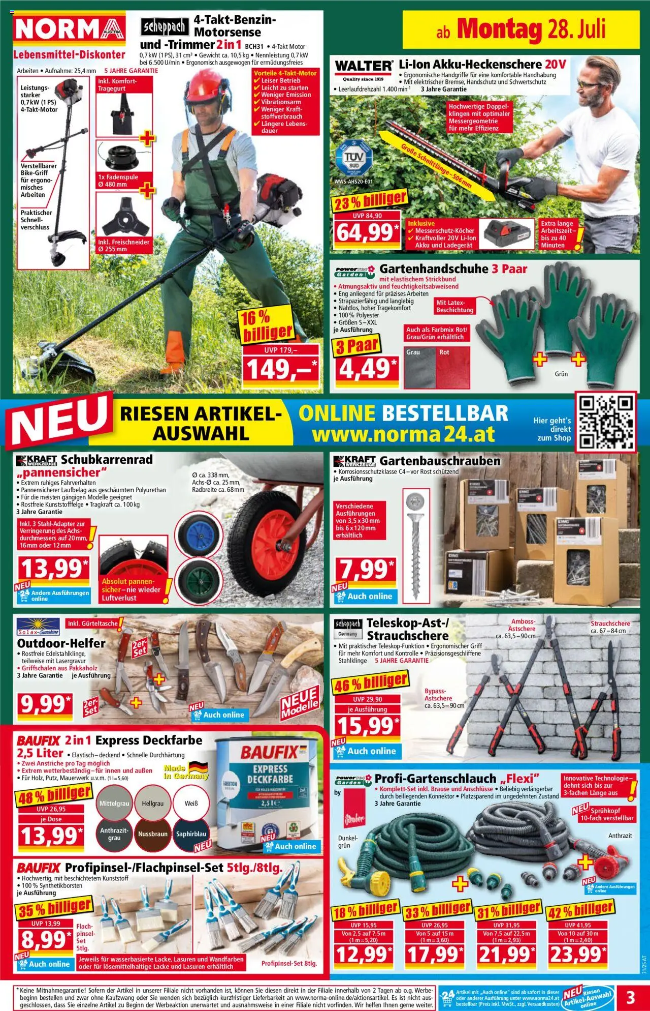 Norma Flugblatt gültig ab 28.07.2025 | Seite: 3 | Produkte: Gewicht, Pinsel