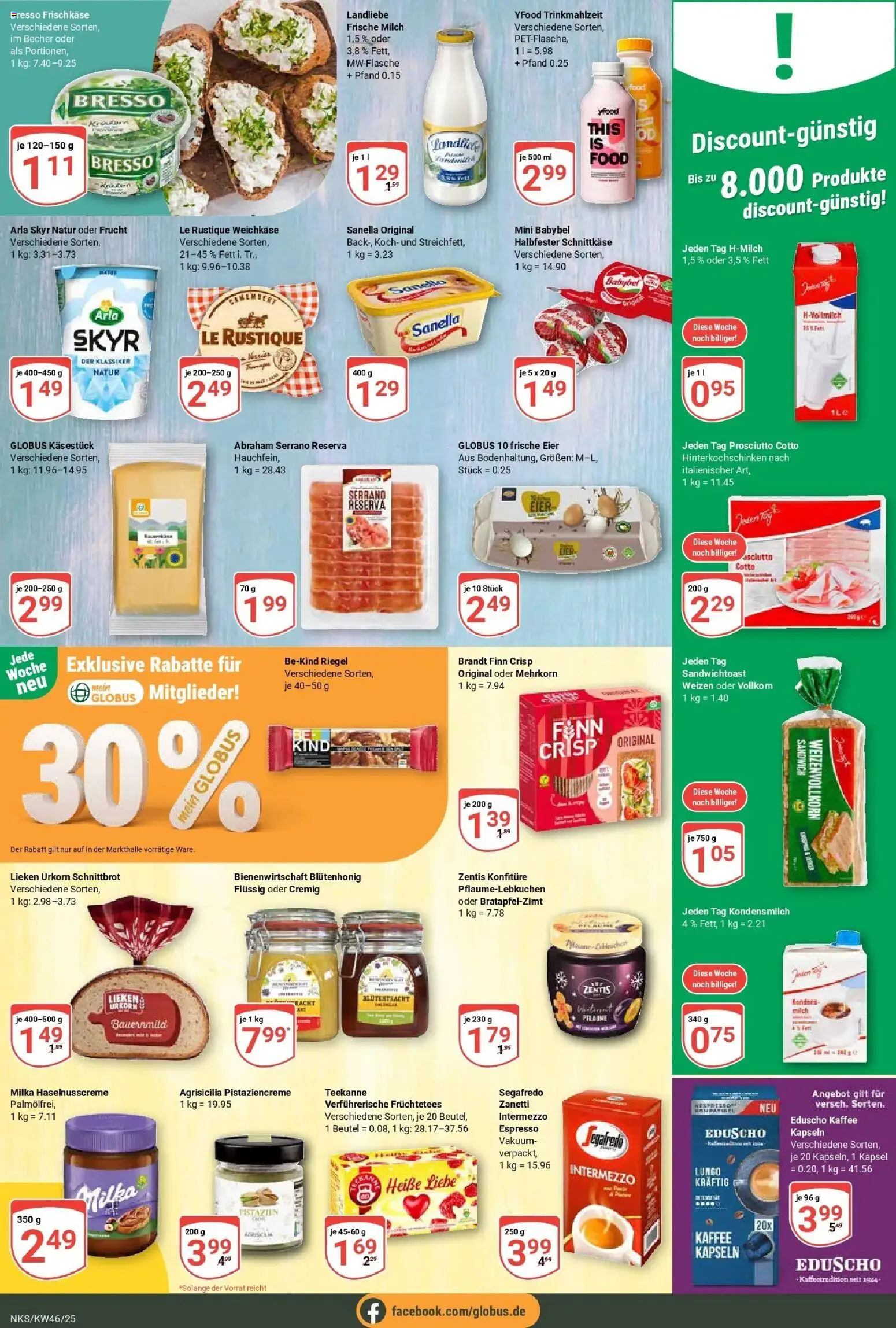 Globus prospekt Neunkirchen	 – gültig ab 10.11.2025 | Seite: 12 | Produkte: Eier, Milka, Skyr, Teekanne