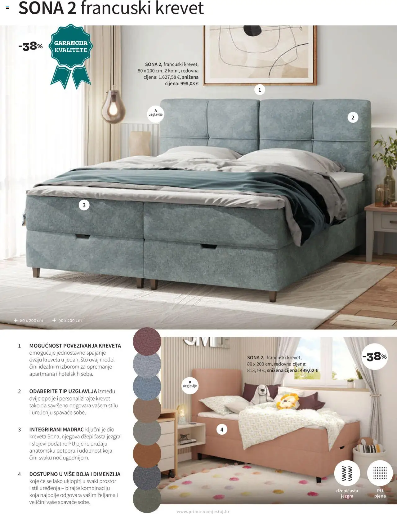 Prima katalog | vrijedi od 01.10.2025 | Stranica: 6 | Proizvodi: Krevet, Madrac, Francuski krevet