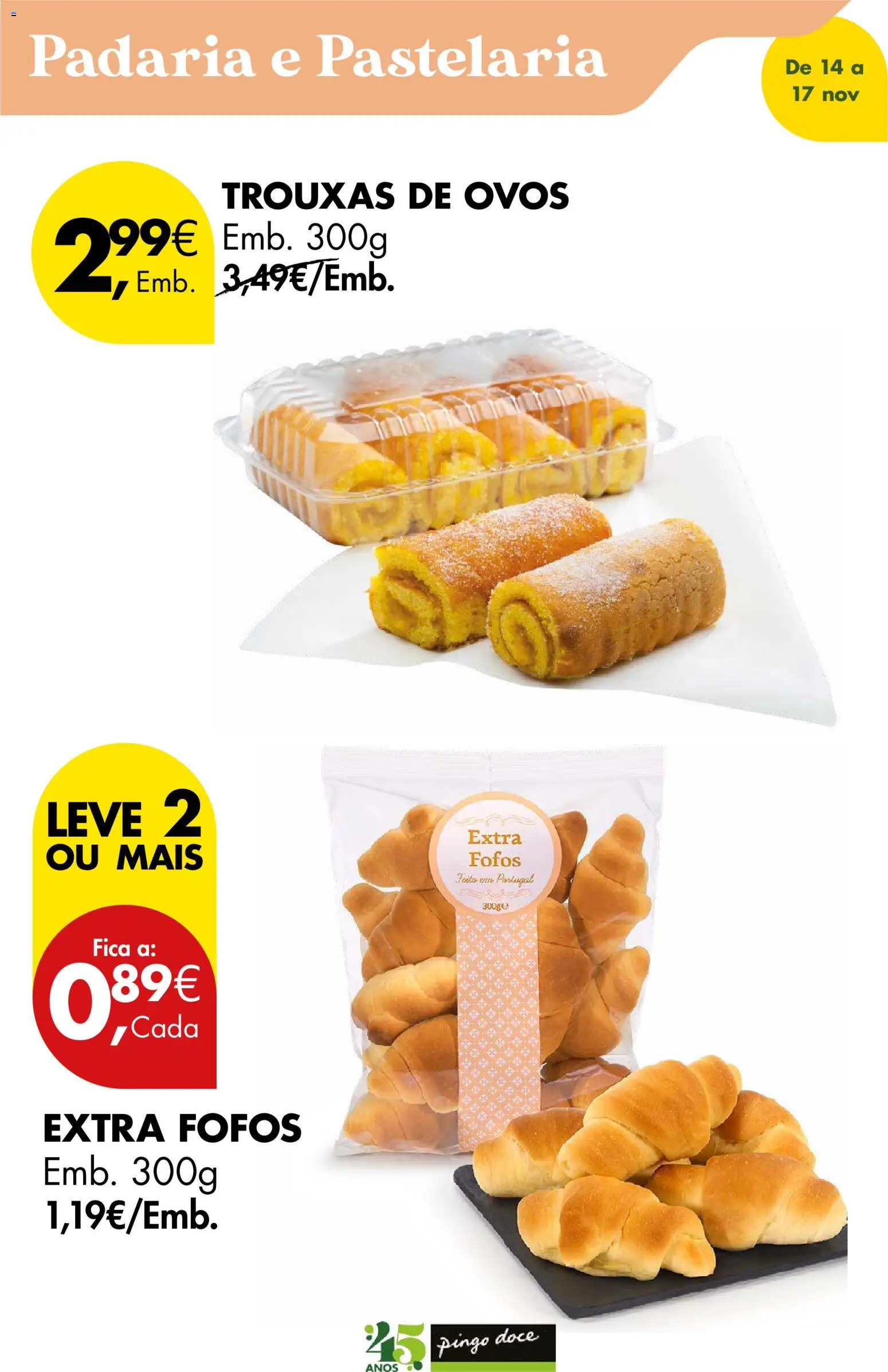 Pingo Doce Poupe este Fim de Semana │ válido de 14.11.2025 | Página: 14 | Produtos: Padaria, Ovos