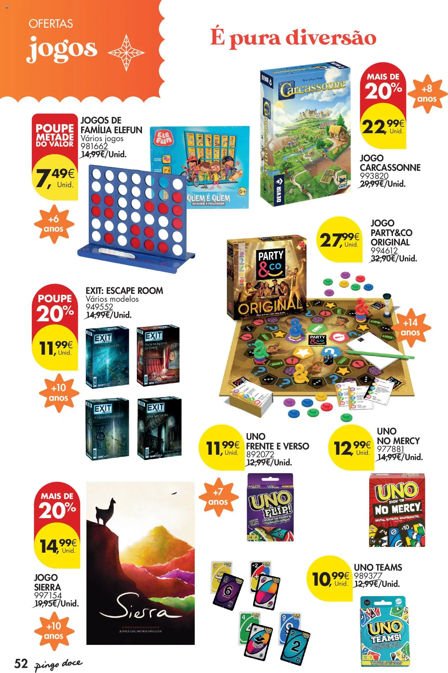 Pingo Doce - Natal │ válido de 11.11.2025 | Página: 52 | Produtos: Jogos
