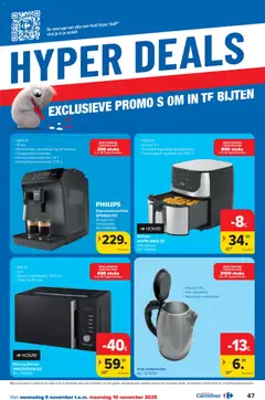 Carrefour - Hypermarkten Promoties  - Voorbeeld van een folder van Carrefour, geldig van 05.11.2025 | Pagina: 47 | Producten: Waterkoker
