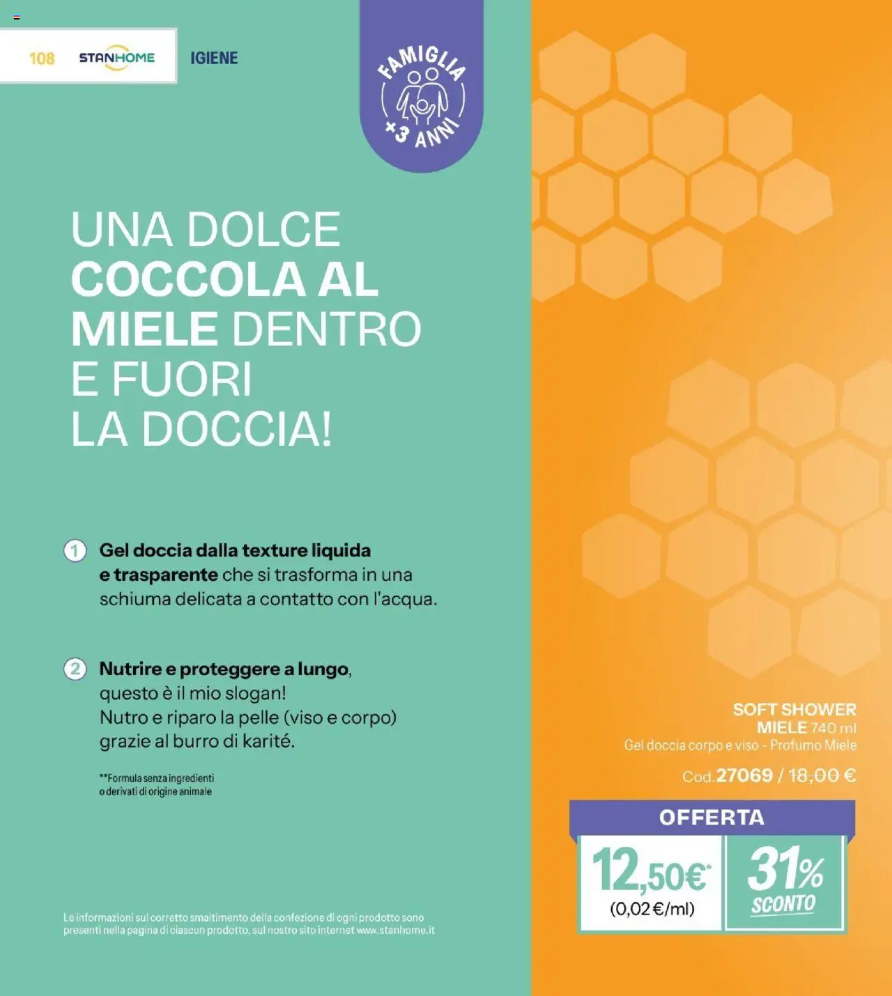 Volantino Stanhome del 30.09.2025 | Pagina: 110 | Prodotti: Burro, Miele, Doccia, Profumo