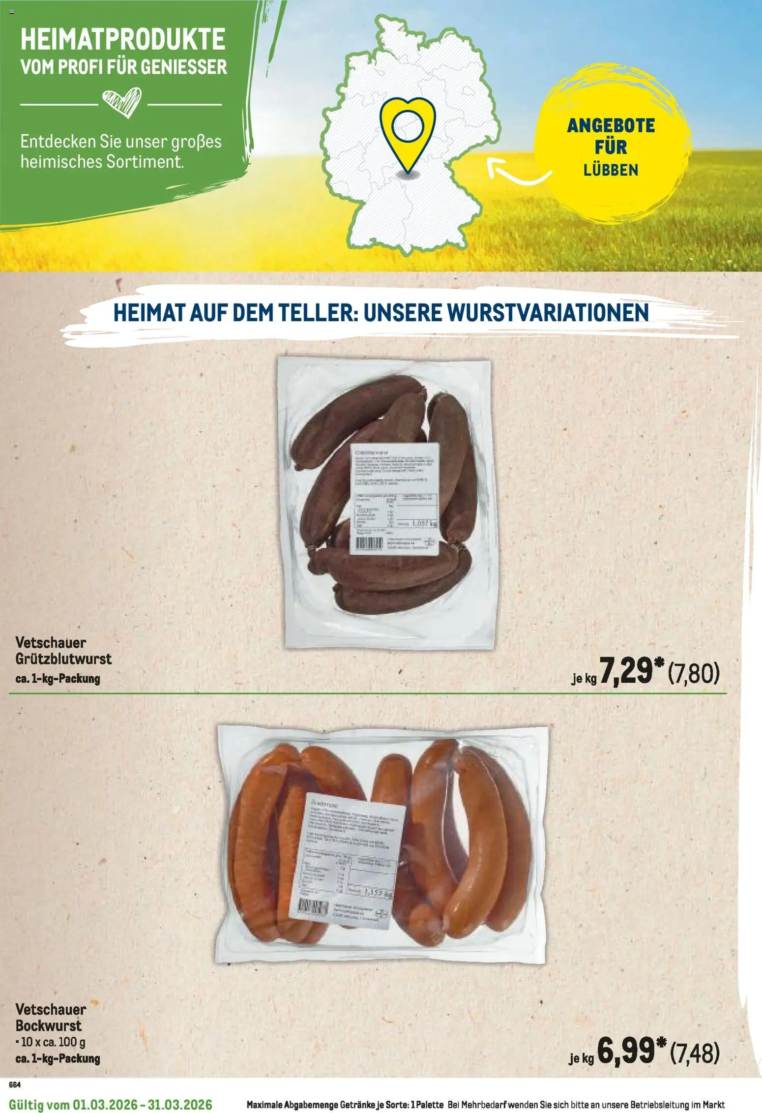 Metro Regionaler Flyer – gültig ab 01.03.2026 | Seite: 92 | Produkte: Bockwurst