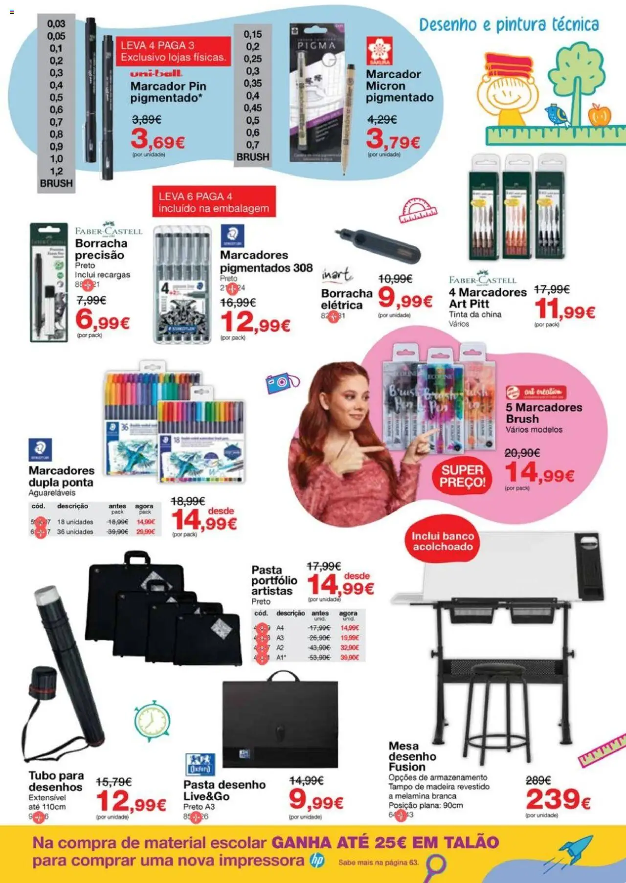 Staples - Folheto Regresso às Aulas 2025 │ válido de 18.08.2025 | Página: 53 | Produtos: Impressora, Banco, Tinta, Mesa