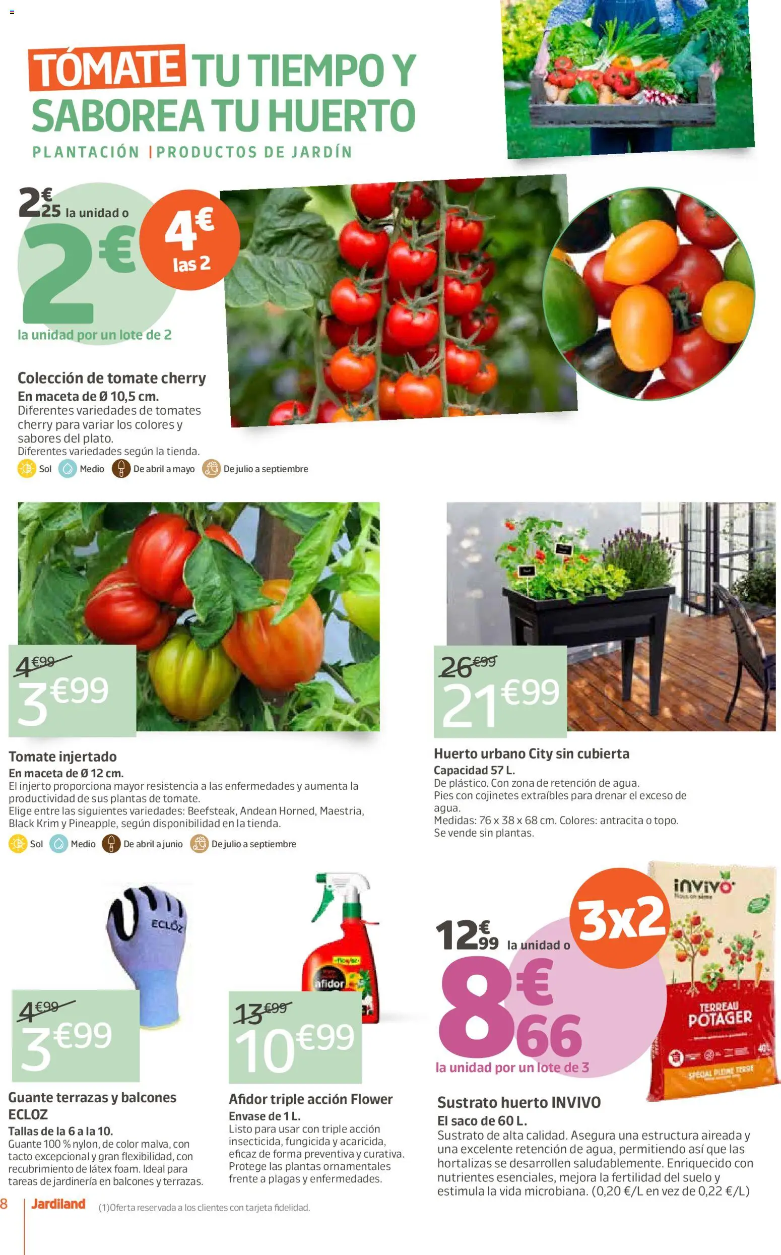 Jardiland folleto │ válido desde el 23.04.2026 | Página: 8 | Productos: Tomates, Maceta