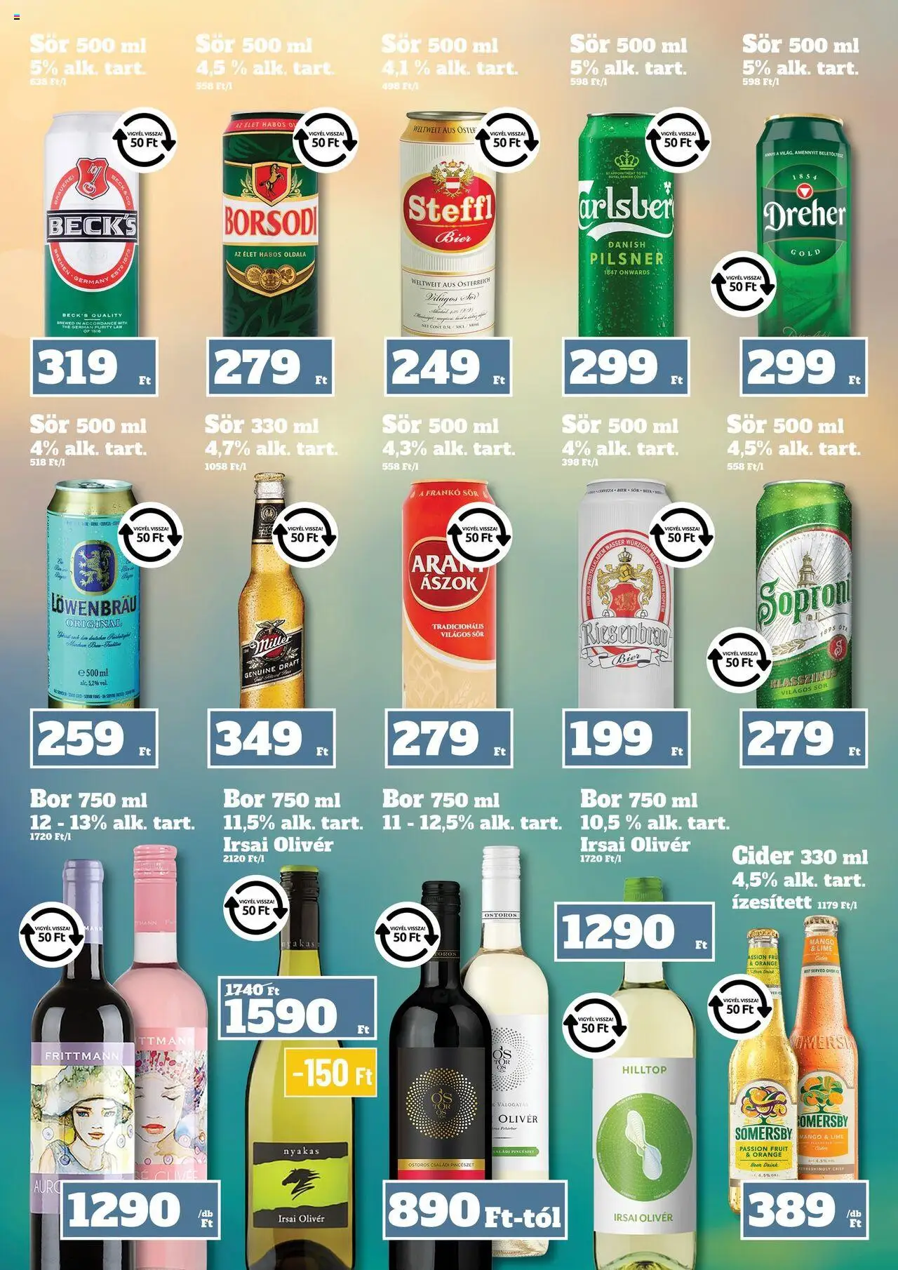Family Diszkont akciós ujság - amely érvényes a következő dátumtól: 16.10.2025 | Oldal: 22 | Termékek: Lime, Steffl, Sör, Mangó